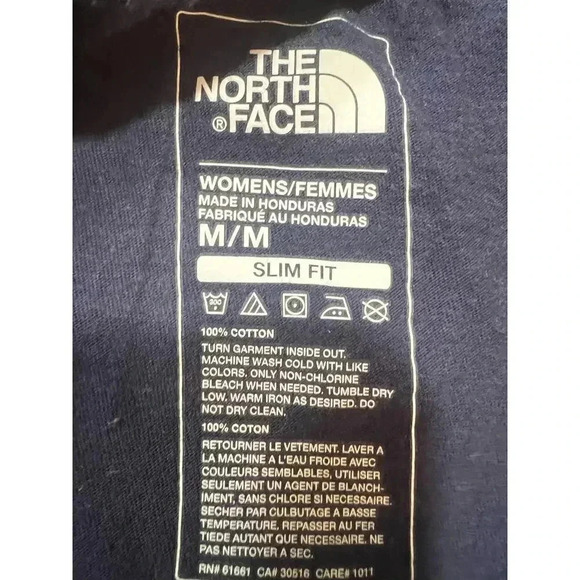 THE NORTH FACE womens tshirt keep wandering slim fit size medium - Picture 7 of 7
